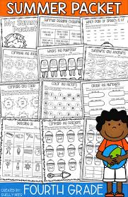 Summer Packet For 4th Grade Makes Summer Review Fun And Easy No Prep Packet Has Summer Math Act Summer Packet Summer Worksheets Kindergarten Summer Worksheets