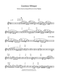 Careless Whisper Sheet Music George Michael Alto Sax Solo Saxophone Sheet Music Sheet Music Careless Whisper