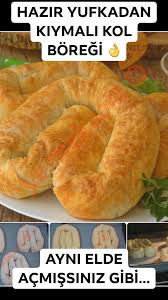 Dekor Hazir Yufkadan Kiymali Kol Boregi Tarifi Nasil Yapilir Resimli Donuts Pastry Illustration In 2020 Pastry Recipes Yummy Pie Recipes Beef Recipes