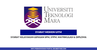 Ünlü ve amatör yazarlardan en güzel syarat kemasukan uia lepasan stpm 2019 kitapları incelemek ve satın almak için tıklayın. Syarat Kelayakan Mohon Uitm 2021 Lepasan Spm Stpm Matrikulasi Diploma Edu Bestari