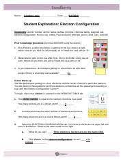 Gizmo answers, gizmo dichotomous key, gizmo warm up, gizzmo log in. Electronconfigurationse Name Date Student Exploration Electron Configuration Vocabulary Atomic Number Atomic Radius Aufbau Principle Chemical Family Course Hero