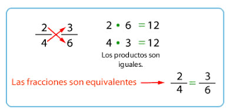 Fracciones equivalentes: amplificación y simplificación de fracciones