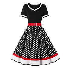 Bénéficiez d'une remise sur nos grande taille robe multicouche au bord asymétrique. Annees 60 Robe De Jour A Pois Rock A Billy Grandes Taille Ma Penderie Vintage