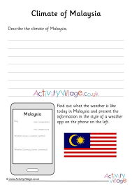 Air and water temperature, precipitation, air pressure and humidity, wind speed, magnetic field and uv. Climate Of Malaysia Worksheet
