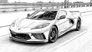 Red blooded car coloring pages pages free 01. Fighting Boredom During Lockdown How About Some Corvette Coloring Pages Corvette Sales News Lifestyle