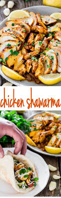 Learn How To Make This Super Easy Oven Roasted Chicken Shawarma Plus An Out Of This World Garlic Sauce And Poulet Shawarma Recette De Plat Cuisine Et Boissons