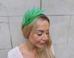 Olive Green Feather Fascinator Races Wedding Guest Headpiece Hairband Alice  Band Headband Ladies Day Thin Headband U10906