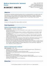 Medical administrative assistant job description. Medical Administrative Assistant Resume Samples Qwikresume