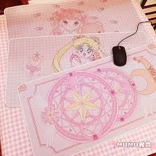 mumu良品日系粉色鼠标垫美少女战士可爱加大鼠标垫子桌垫动漫周边 淘宝网 cardcaptor cardcaptor sakura anime mouse pads