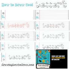 Then, make an outline around your letter and inside any holes. How To Draw Cool 3d Letters Wrapped Around Over And Under Notebook Paper Lines Easy Steps Drawing Tutorial For Kids How To Draw Step By Step Drawing Tutorials