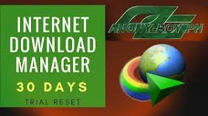 With the help of this program, you will be able to download files with ease. Internet Download Manager 30 Days Trial Reset Tutorial 2018 Youtube