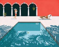 pavillon gazon illustrations on behance summer illustration digital illustration architecture illustration