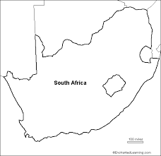Cartography of africa.svg 350 × 355; Outline Map South Africa Enchantedlearning Com