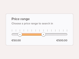 Price Range Filter Web Design User Interface Design Sliders