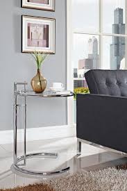 Modway Eileen Silver Side Table Hautelook Grey Side Table Adjustable Height Side Table Sofa Side Table