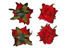 Red silk flowers for hair. Hair Clips For Women Hair Accessories Artificial Flowers Hair Clip Bun Maker Rose Flower Hair Clips For Girls Red Set Of 2 Your Online Store