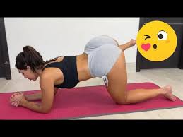 yoga and stretching of a beautiful girl before going to bed - YouTube