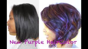 Browse black hair purple streaks pictures, photos, images, gifs, and videos on photobucket. How To Color Your Hair Purple And Keep It Healthy Youtube