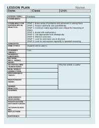 Math Lesson Plan Template Math Lesson Plans Math Lesson Plans Template Math Lessons