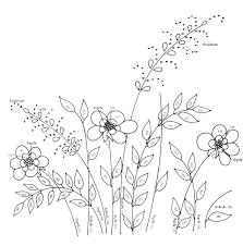 Hand embroidery patterns can take many forms; Ca013d Gif 735 745 Flower Drawing Images Flower Drawing Diy Embroidery Flowers