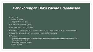 Bab bab sing kudu digatekake nalika nulis adicara. Pranatacara Dening Sdwijosusastro Kompetensi Dasar 3 2 Memahami