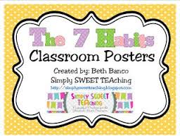 Savesave the 7 habits of happy kids for later. Simply Sweet Teaching The 7 Habits Of Happy Kids Character Education Freebie 7 Habits Classroom Posters Teaching