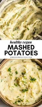 Healthy Vegan Mashed Potatoes Recipe Running On Real Food Recipe Vegan Mashed Potatoes Potato Recipes Mashed Potato Recipes