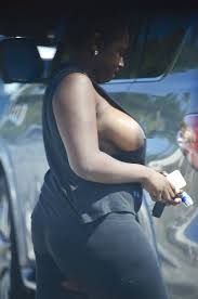 BBW Ebony Public Titty Slip - ShesFreaky