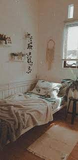 Bedroom Single Bed Artificial Plants White Green Macrame Cozy Small Bedrooms Single Bedroom Small Room Bedroom
