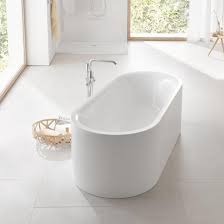 Freistehende badewannen im hornbach onlineshop. Grohe Essence Freistehende Oval Badewanne Ohne Uberlauf 39611000 Reuter
