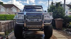 landcruiser prado colorado front view of 3 led light bars and huge ground clearance toyota land cruiser prado led light bars land cruiser