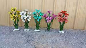 Metal yard art decor, garden & talavera mexican pottery cuevas imports llc is a wholesale supplier and distributor of metal arts. Mothers Day Gift Metal Flowers Rustic Metal Flowers Garden Etsy