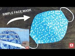 Evde Dikis Makinesiz Maske Yapimi Make Fabric Face Mask At Home Face Mask No Sewing Machine Youtube Dikis Dikis Makinesi Maskeler