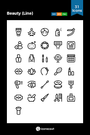 Download Beauty Line Icon Pack Available In Svg Png Eps Ai Icon Fonts Line Icon Icon Pack Icon
