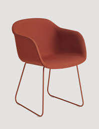 Fiber Armchair Sled Base Upholstery Scandinavian Chairs Armchair Muuto