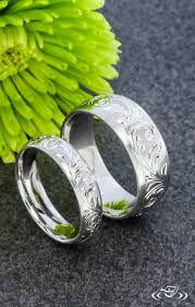 Scroll Engraved Wedding Band Wedding Band Engraving Wedding Jewelry Sets Wedding Ring Bands