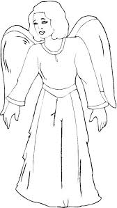 Angels coloring pages are pictures for coloring with the image of mystical creatures in different guises. Drawing Angel 86392 Characters Printable Coloring Pages