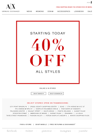 Maybe you would like to learn more about one of these? Armani Exchange Take 40 Off All Styles Starts Now Select Stores Open Thanksgiving Day Milled