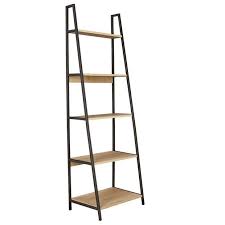 buy argos home nomad 5 shelf leaning unit light oak effect bathroom shelves and storage units plastic garage shelving small shoe bench