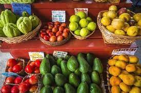 Photographic Print Fruits And Vegetables At A Local Stand Kona Coast The Big Island Hawaii Usa By Russ Bishop 24x Vegetables Fruit Fruits And Vegetables