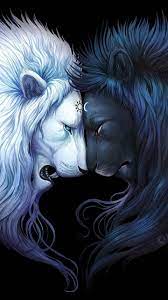 Ying Yang Lions Wallpaper By Legendarycollection 1d Free On Zedge Lion Art Cute Animal Drawings Spirit Animal Art