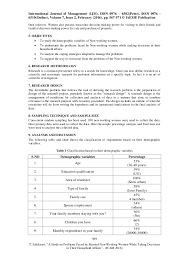 A Study On Problems Faced By Married Non Working Women While Taking D