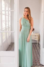 New Mimetik Summer 17 Color Sage Green Bridesmaid Dress Sage Green Infinity Dress Long Sage Vestidos De Fiesta Vestidos De Damas De Honor Tienda De Vestidos