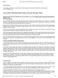 Strategi tambahan mandi garam inggris. Cara Alami Membersihkan Batu Empedu Dengan Apel Sumansutra