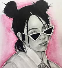 Billie Eilish Cartoon Drawing Black And White Billie Eilish Art By Artbyzxra Billie Eilish Billie Drawings