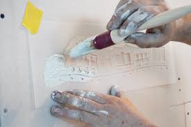 Nachdem sie die wände gestrichen haben, waschen sie sie einfach und sie können sie wegstellen, verkaufen. Wandschablone Richtig Ausmalen Anleitung Diybook De