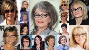 The bangs are cut at about eyebrow length and look great with the model's take some of these cool hairstyles with bangs to your favorite salon and ask your stylist to come up with an awesome new look for you. 30 Best Medium Length Hairstyles For Over 50 With Glasses Youthful 50s
