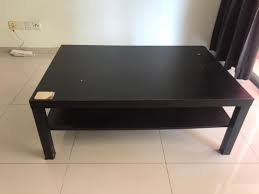 Solid wood is a durable natural material. Ikea Coffee Table Black Home Furniture Furniture On Carousell