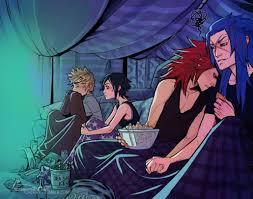Scary Movie Night Kingdom Hearts Fanart Axel Kingdom Hearts Kingdom Hearts