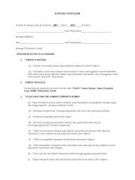 Mungkin ini sulit kalau anak anda punya segunung pr setiap hari. Kontrak Pekerjaan Pembantu Rumah Edited Pdf